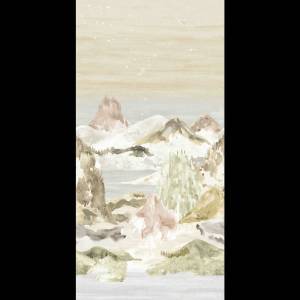 Papier peint Lunar landscape Sisal
