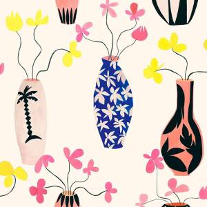 Papier peint Vase of Paradise Vinyle