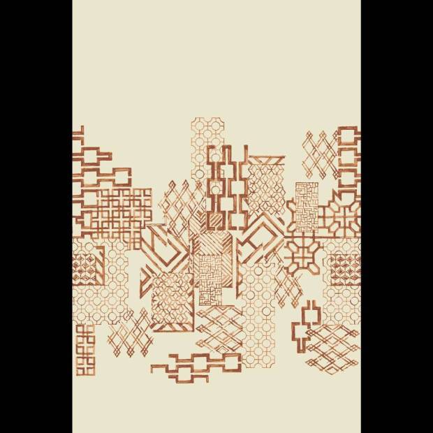 Papier peint Portcullis Sisal metallic