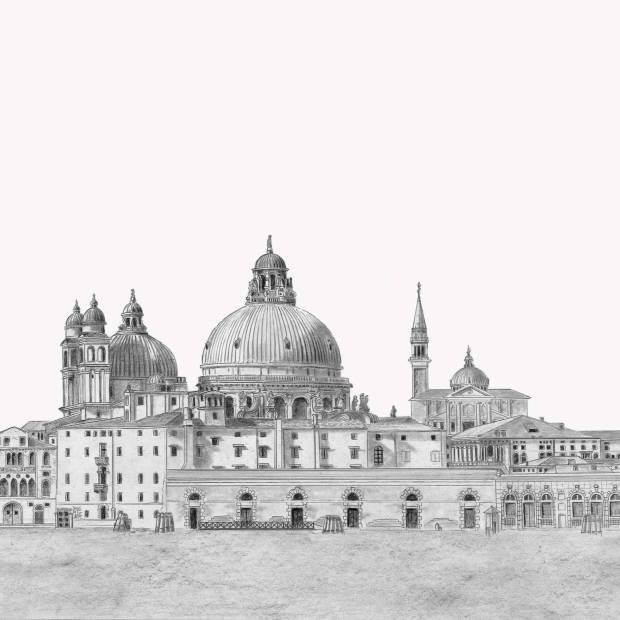 Papier peint Panoramique sur mesure Olympus en Lin