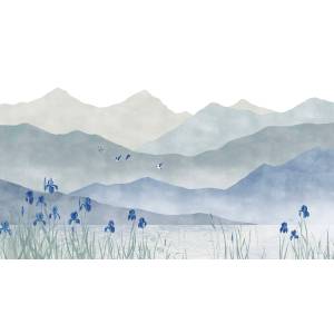 Papier peint Panoramique sur mesure Spring Lake en vinyle