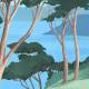 Papier peint Panoramique sur mesure Lago In Fiore en vinyle