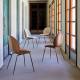 Beetle Dining Chair 3D Veneer - Front Upholstered coque Chêne
