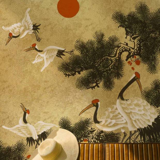 Papier peint panoramique Ukiyo Gold&Silver