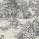 Papier peint Toile de Jouy
