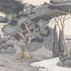 Papier peint Panoramique sur mesure Sovana Beige en vinyle