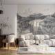 Papier peint Panoramique sur mesure Sovana Beige en vinyle