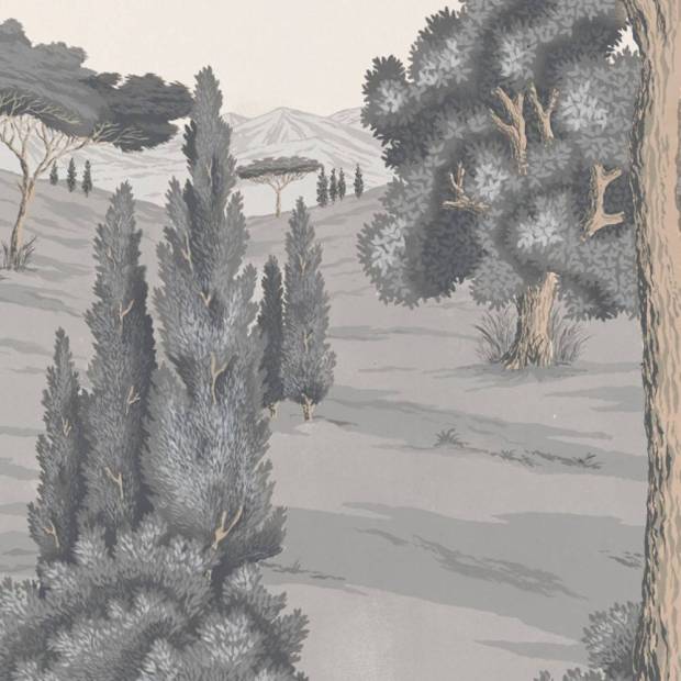 Papier peint Panoramique sur mesure Sovana Beige en vinyle