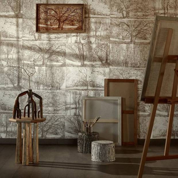 Papier peint Arbres et Sous Bois