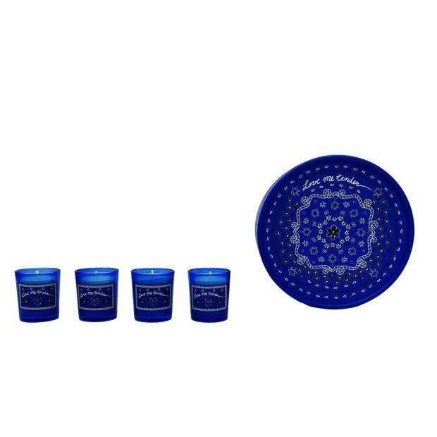 Coffret de 4 bougies Bandana