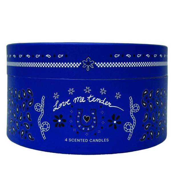 Coffret de 4 bougies Bandana