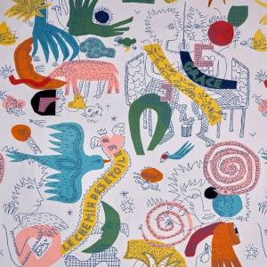 Tissu Le chemin des étoiles