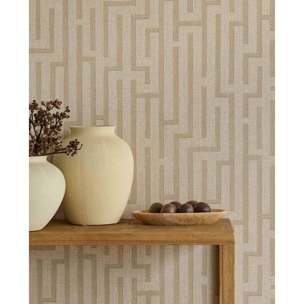 Papier peint Linen Trellis