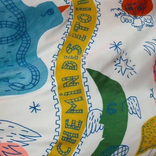 Tissu Le chemin des étoiles