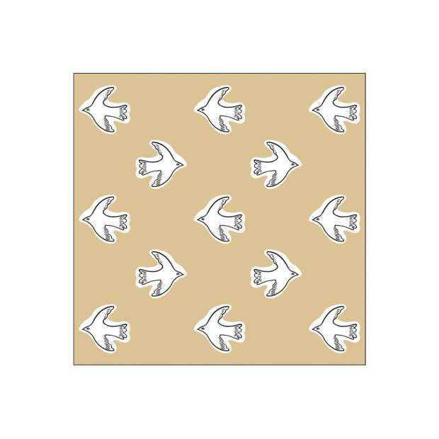 Lot de 20 serviette papier Oiseaux