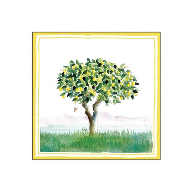 Lot de 20 serviette papier Citronier