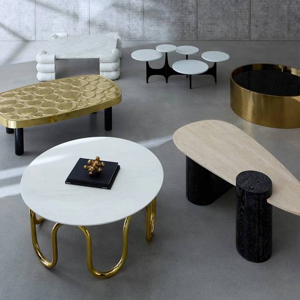 Table Cocktail Circuit Marbre