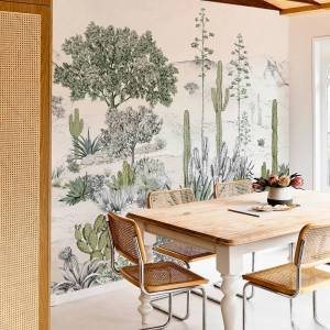 Papier peint panoramique Succulentes