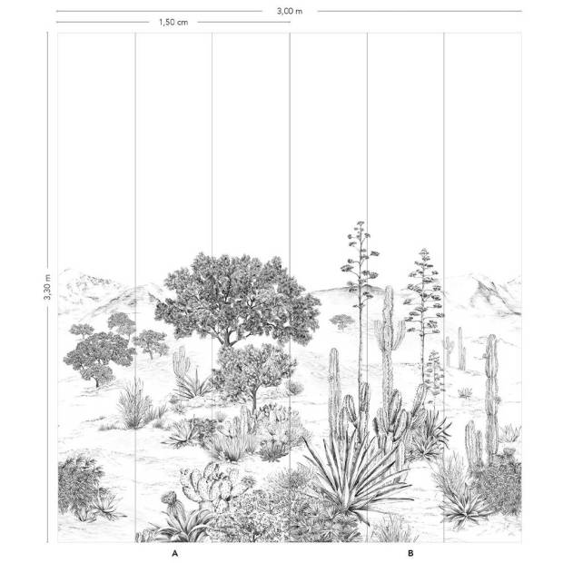 Papier peint Succulentes