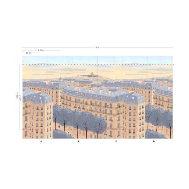 Papier peint Panoramique Toits de Paris