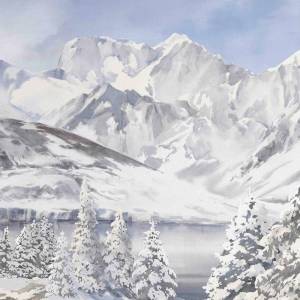 Papier peint Panoramique sur mesure Glaciers