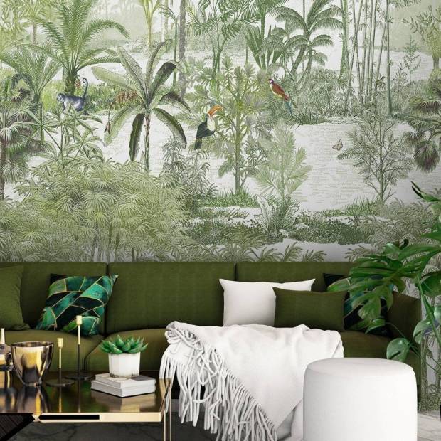 Papier peint Panoramique sur mesure Amazone Naturel