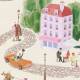 Papier peint Panoramique sur mesure Un jeudi à Paris