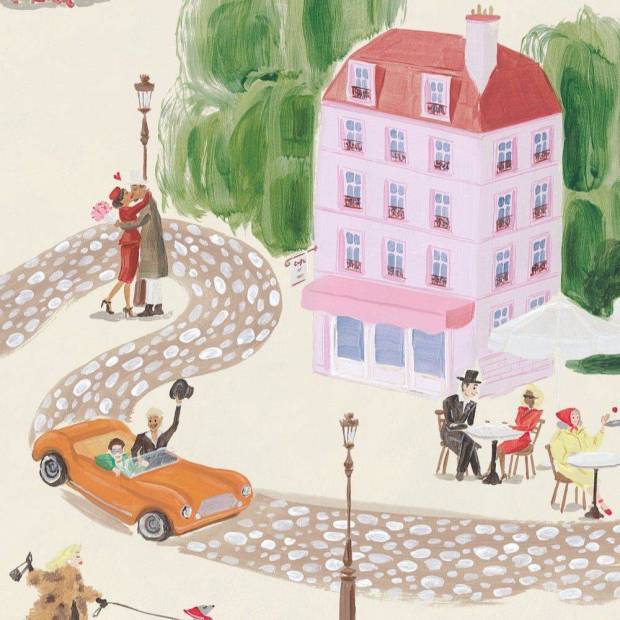 Papier peint Panoramique sur mesure Un jeudi à Paris