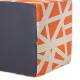 Pouf Cubique Nastri Surpiqures Contrastantes