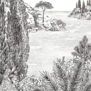 Papier peint panoramique sur-mesure Cyprès