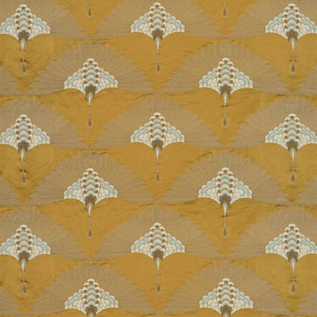 Tissu Golden fans
