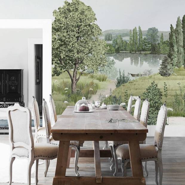 Papier peint panoramique sur mesure Campagne