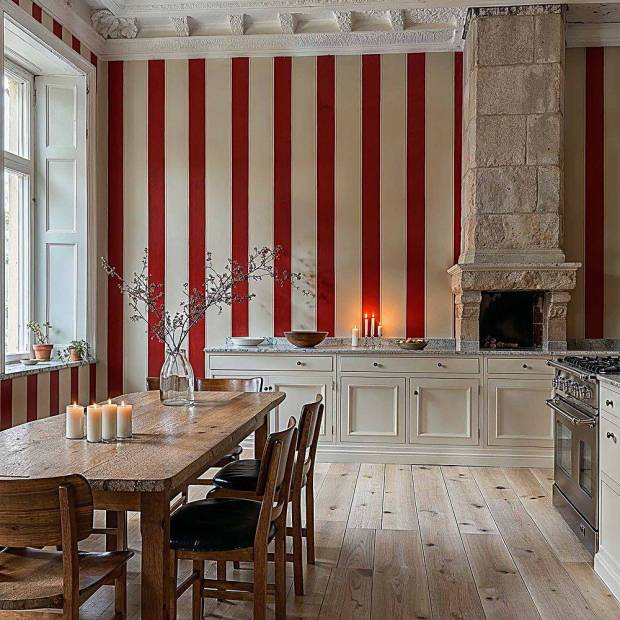 Papier peint Florentine Stripe Intissé