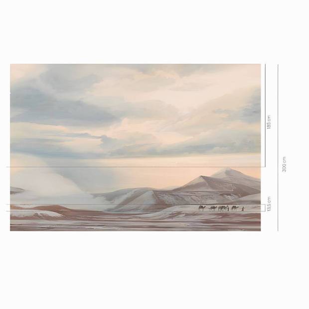 Papier peint Panoramique sur mesure Caravane intissé