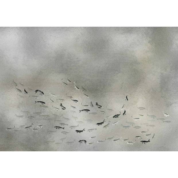 Papier peint panoramique Koi Gold&Silver