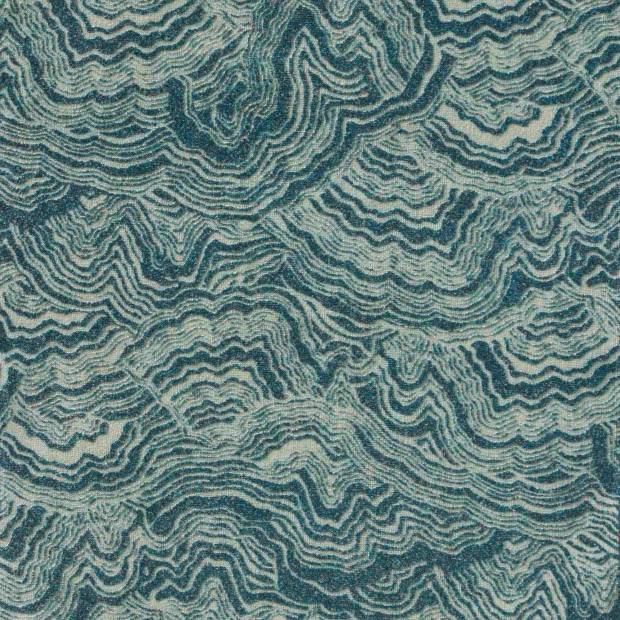 Tissu Velours Malachite
