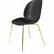 Chaise Beetle Dining Conic Brass Base